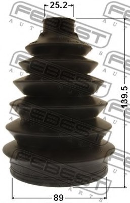 FEBEST 2917P-FL Bellow, driveshaft